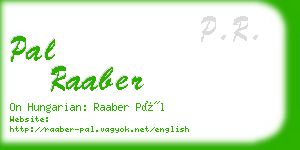 pal raaber business card